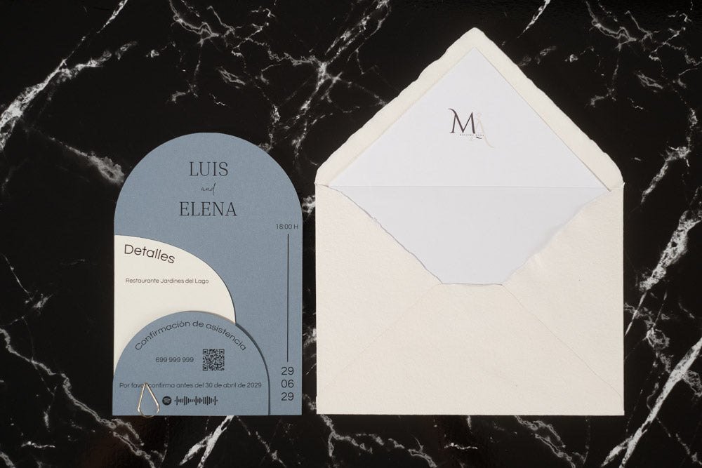 Invitación Impresa Espinela Color Bruma