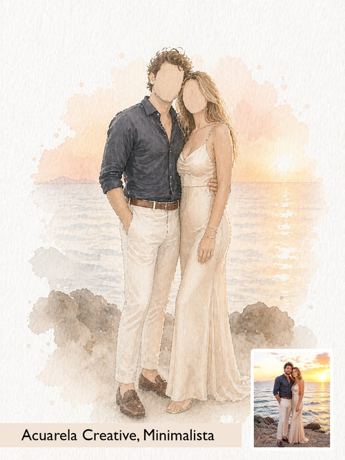Acuarela Personalizada Creative & Draw | Regalo Invitados - Vitte Design | Papelería de Lujo