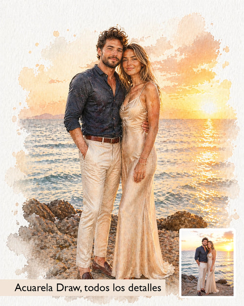 Acuarela Personalizada Creative & Draw | Regalo Invitados - Vitte Design | Papelería de Lujo