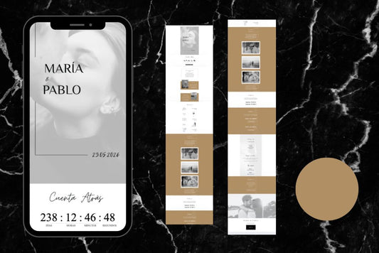 Invitación Digital Jade Color Arena