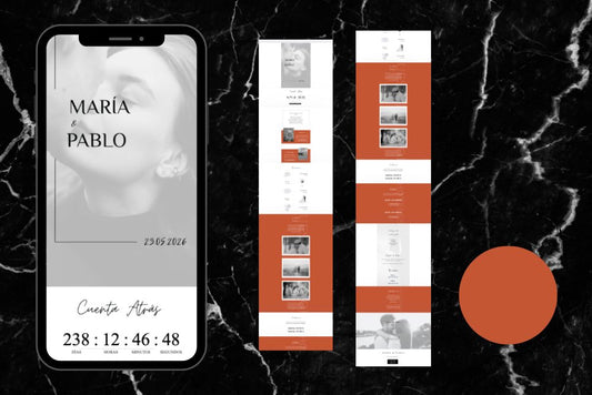 Invitación Digital Jade Color Terracota