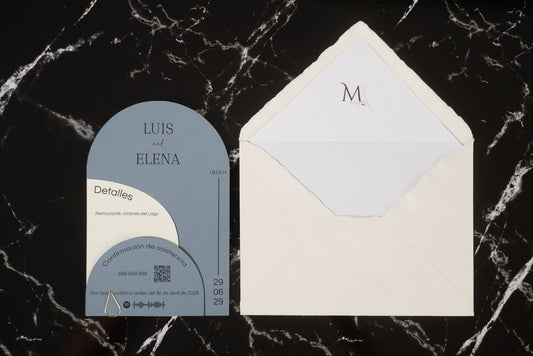 Invitación Impresa Espinela Color Bruma