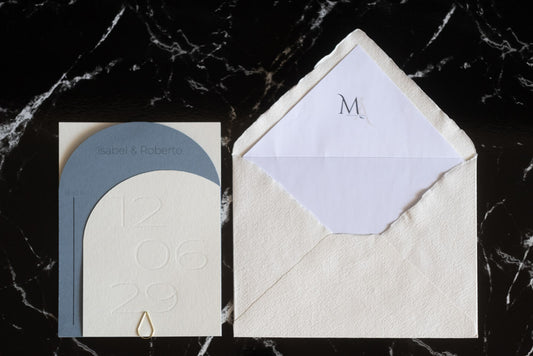 Invitación Impresa Opalo Color Bruma