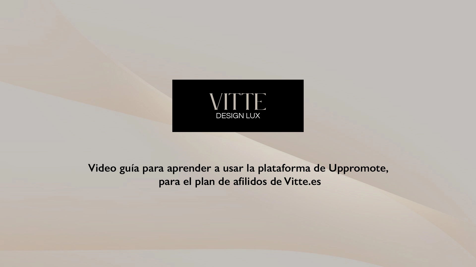 Cargar video: Video Guía Para afiliados.